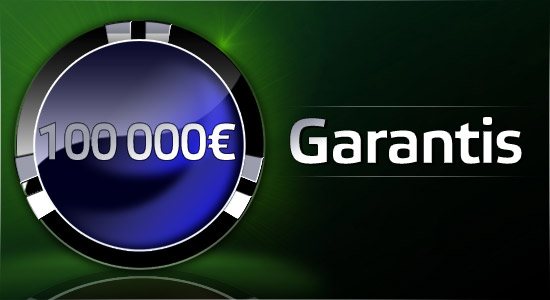 100 000 € garantis sur Party Poker