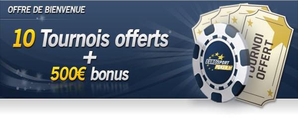 tournois offerts et bonus sur eurosport poker